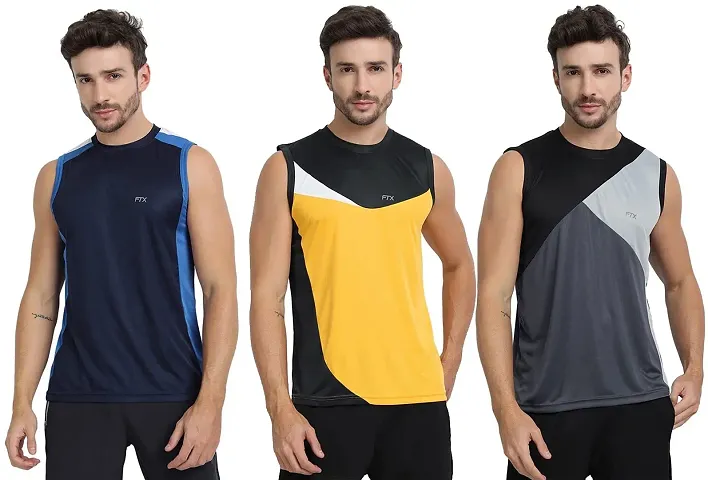 FTX Men's Dri-Fit Round Neck T-Shirt - 709-PO3