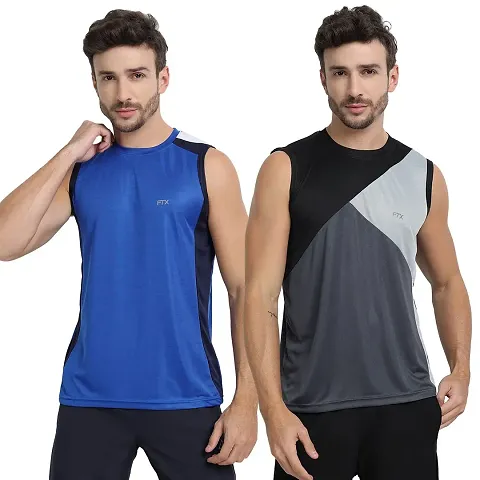 FTX Men's Dri-Fit Round Neck T-Shirt - 709-PO2