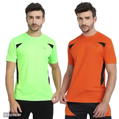 FTX Men's Dri-Fit Round Neck T-Shirt Combo - Pack of 2 (710)-thumb0