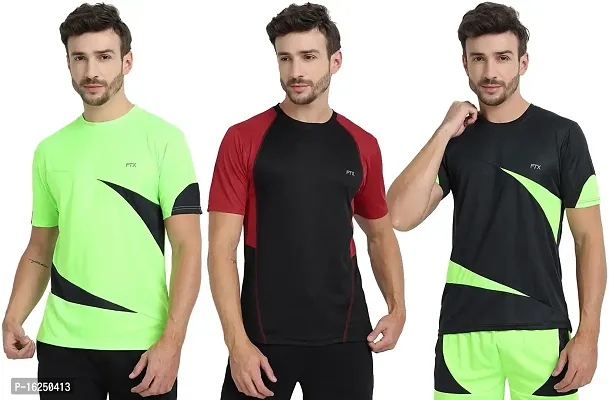 FTX Men's Dri-Fit Round Neck T-Shirt Combo - Pack of 3 (710)