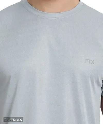 FTX Men's Dri-Fit Round Neck T-Shirt Combo - Pack of 2 (Navy Blue, Light Grey - 723_6-723_7)-thumb5