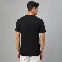 Stylish Black Cotton Tees For Men-thumb1