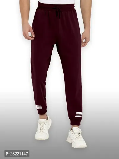 FTX Men Solid Maroon Track Pant-thumb0