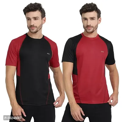 FTX Men's Dri-Fit Round Neck T-Shirt Combo - Pack of 2 (710)