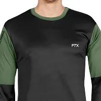 FTX Men Round Neck Full Sleeve Black Tshirt-thumb2