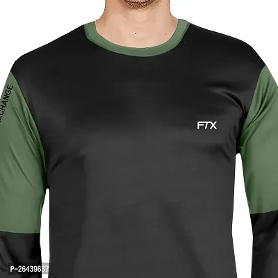 FTX Men Round Neck Full Sleeve Black Tshirt-thumb3