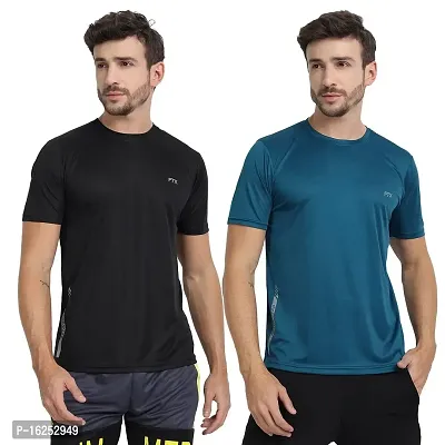 FTX Men's Dri-Fit Round Neck T-Shirt Combo - Pack of 2 (723)