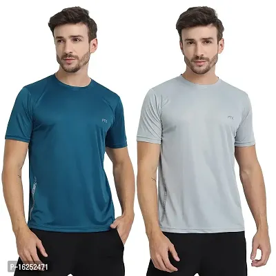 FTX Men's Dri-Fit Round Neck T-Shirt Combo - Pack of 2 (723)