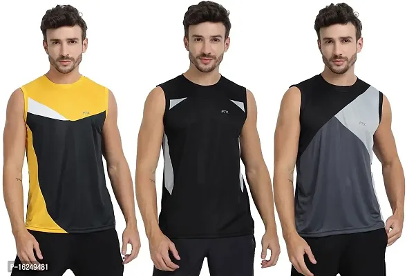 FTX Men's Dri-Fit Round Neck T-Shirt - 709-PO3