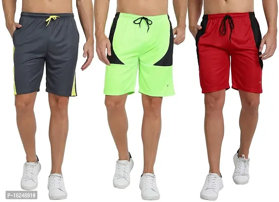 FTX Men's Micro Dri-Fit Knitted Shorts Combo - Pack of 3 (704)