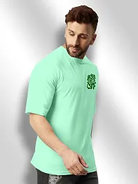 FTX Men Round Neck Oversized Light Green Tshirt-thumb3