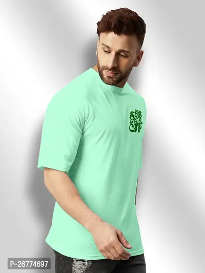 FTX Men Round Neck Oversized Light Green Tshirt-thumb4