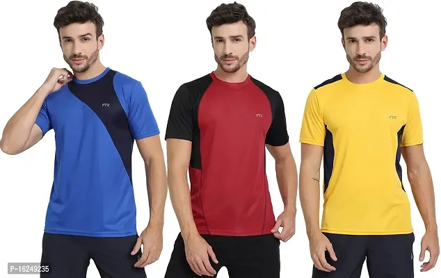 FTX Men's Dri-Fit Round Neck T-Shirt Combo - Pack of 3 (710)