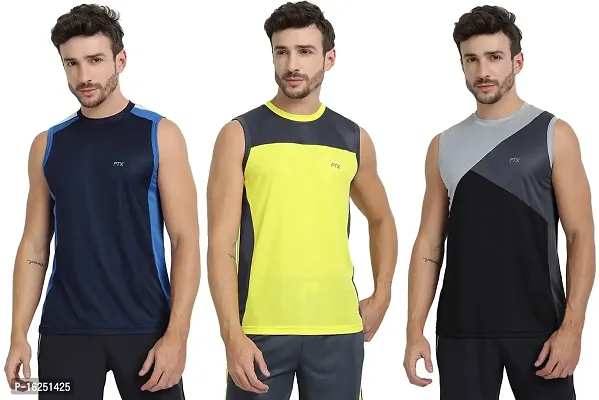 FTX Men's Dri-Fit Round Neck T-Shirt - 709-PO3