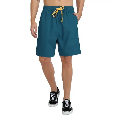 Men Solid Casual Shorts