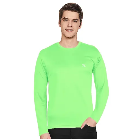 FTX Comfortable Solid Round Neck Tees For Men