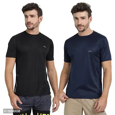 FTX Men's Dri-Fit Round Neck T-Shirt Combo - Pack of 2 (723)