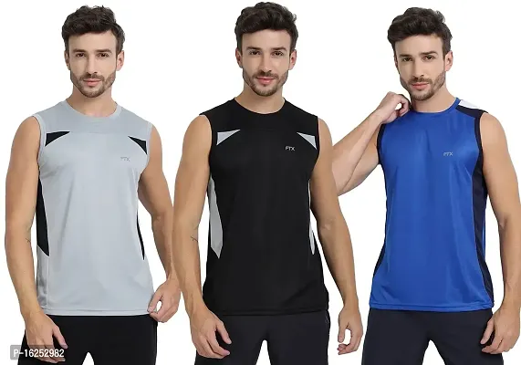 FTX Men's Dri-Fit Round Neck T-Shirt - 709-PO3