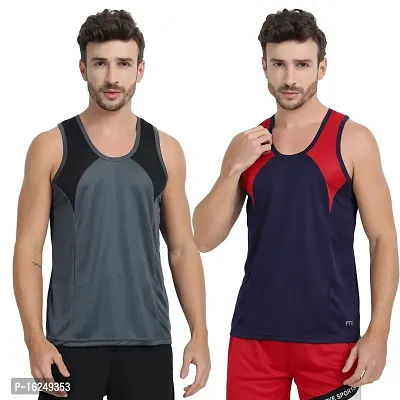 FTX Men's Round Neck Polyester Vest (Pack of 2)