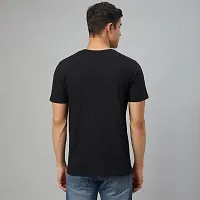 Stylish Black Cotton Tees For Men-thumb1