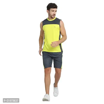 Stylish Multicoloured Polyester Colourblocked Gym Vest For Men Pack Of 3-thumb5