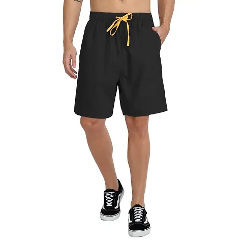 Men Solid Casual Shorts