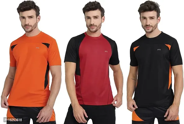 FTX Men's Dri-Fit Round Neck T-Shirt Combo - Pack of 3 (710)