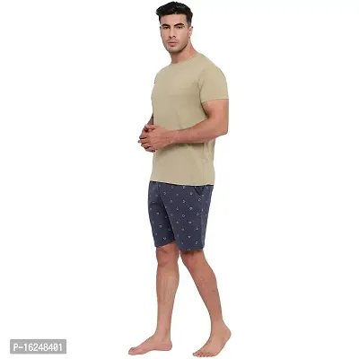 FTX Men's Printed Knitted Cottonpoly Shorts - Pack of 2 (714-1_714-2)-thumb3