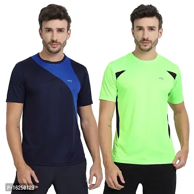 FTX Men's Dri-Fit Round Neck T-Shirt Combo - Pack of 2 (710)