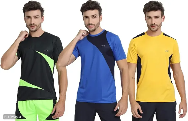 FTX Men's Dri-Fit Round Neck T-Shirt Combo - Pack of 3 (710)