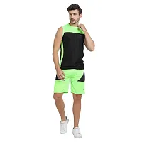 Stylish Multicoloured Polyester Colourblocked Gym Vest For Men Pack Of 3-thumb4