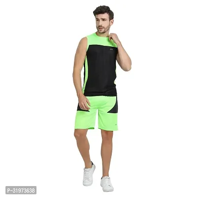 Stylish Multicoloured Polyester Colourblocked Gym Vest For Men Pack Of 3-thumb5