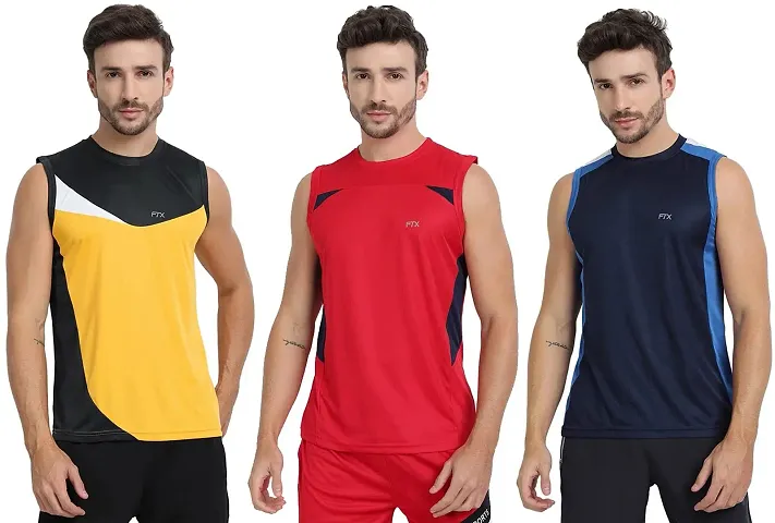 FTX Men's Dri-Fit Round Neck T-Shirt - 709-PO3