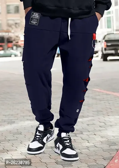 FTX Men Cut  Sew Regular Fit Navy Track Pant