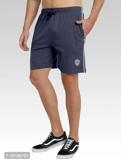 FTX Men Solid Blue Short-thumb3