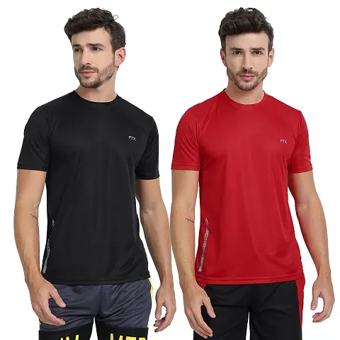 FTX Men's Dri-Fit Round Neck T-Shirt Combo - Pack of 2 (723)