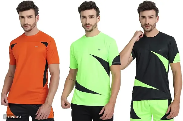 FTX Men's Dri-Fit Round Neck T-Shirt Combo - Pack of 3 (710)