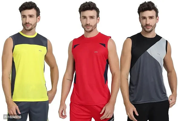 FTX Men's Dri-Fit Round Neck T-Shirt - 709-PO3