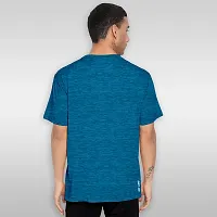 FTX Men Solid Round Neck Half Sleeve Light Blue Tshirt-thumb1