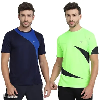 FTX Men's Dri-Fit Round Neck T-Shirt Combo - Pack of 2 (710)