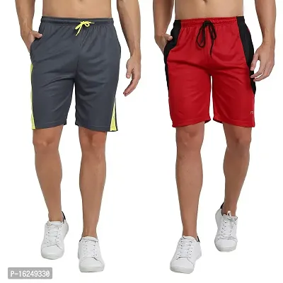 FTX Men's Micro Dri-Fit Knitted Shorts Combo - Pack of 2 (704)-thumb0