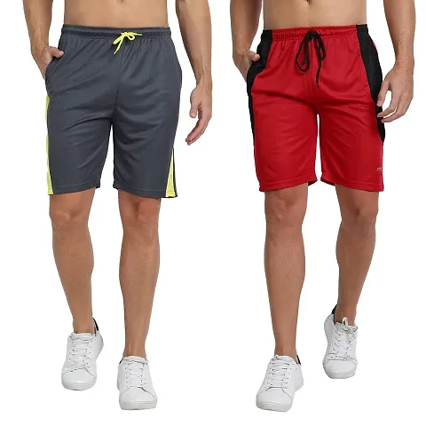 FTX Men's Micro Dri-Fit Knitted Shorts Combo - Pack of 2 (704)