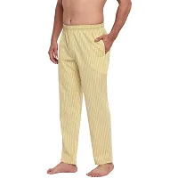 FTX Men's Striped Woven Polycotton Track Pants - Yellow-thumb1