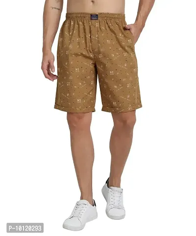 Men  Cotton Printed Regular Shorts Pack of 1-thumb0