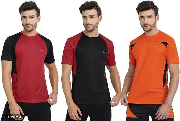 FTX Men's Dri-Fit Round Neck T-Shirt Combo - Pack of 3 (710)