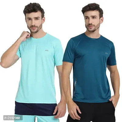 FTX MENS SOLID ROUND NECK T-SHIRT PACK OF 2