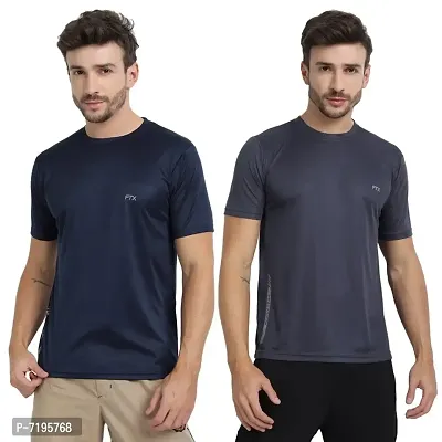 FTX MENS SOLID ROUND NECK T-SHIRT PACK OF 2-thumb0