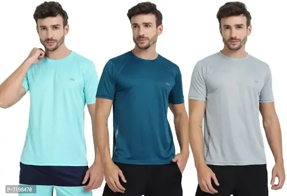 FTX MENS SOLID ROUND NECK T-SHIRT PACK OF 3