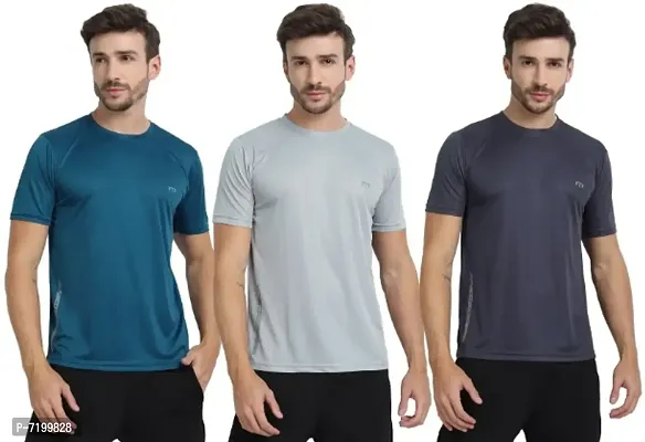 FTX MENS SOLID ROUND NECK T-SHIRT PACK OF 3