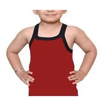 Stylish Multicoloured Cotton Solid Vest For Boys Pack Of 4-thumb2